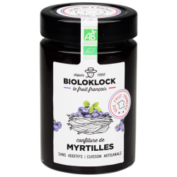 Confiture de myrtilles de Bioloklock 230g